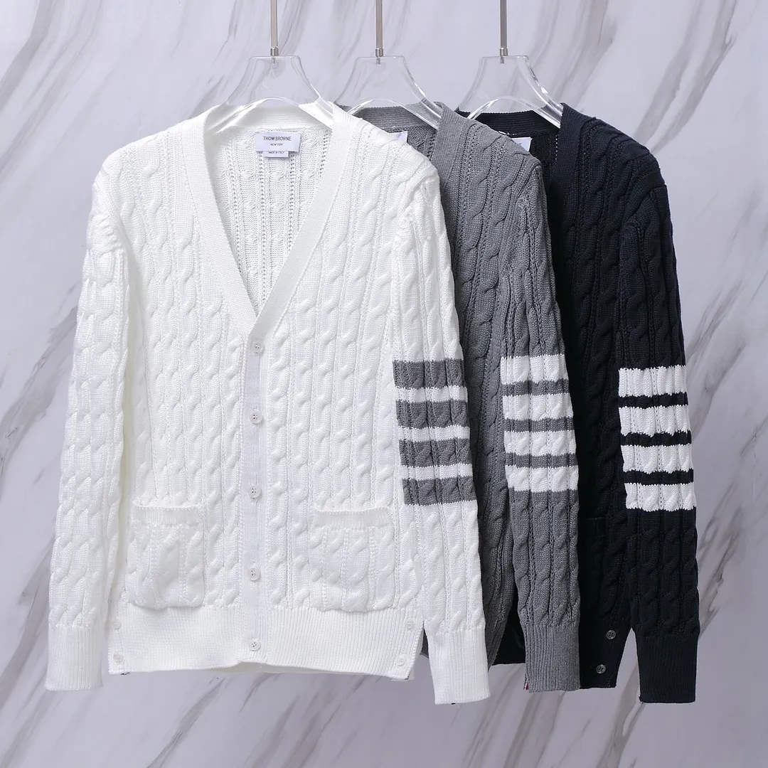 ：M 12（TB ） THOM BROWNE .TBClassic Breathable Same Style ：White/Navy Blue /Gray Size：1/2/3/4